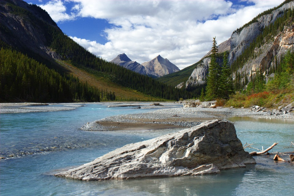 Along the North Saskatchewan River