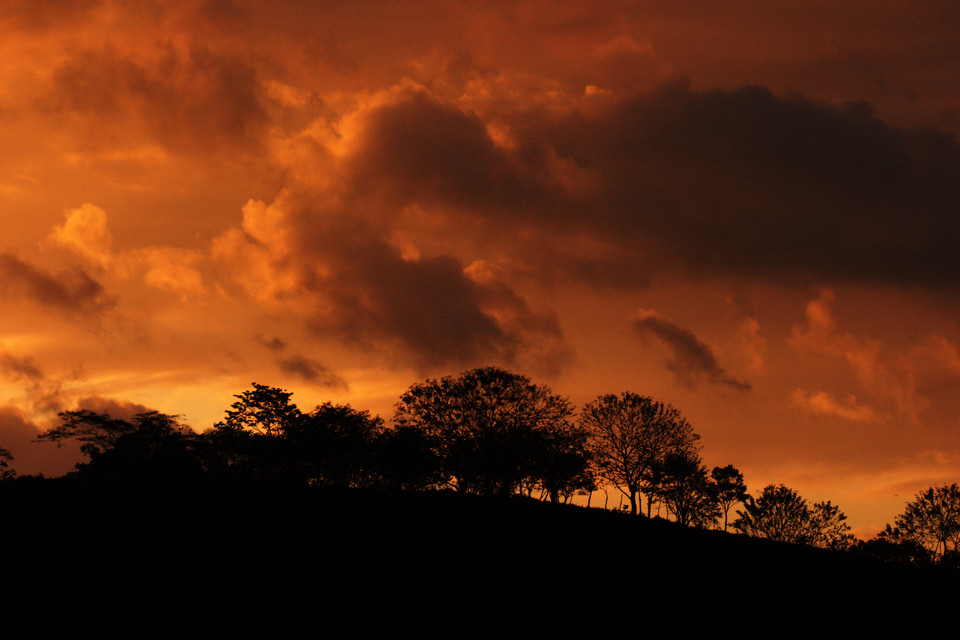 Sunset over El Castillo