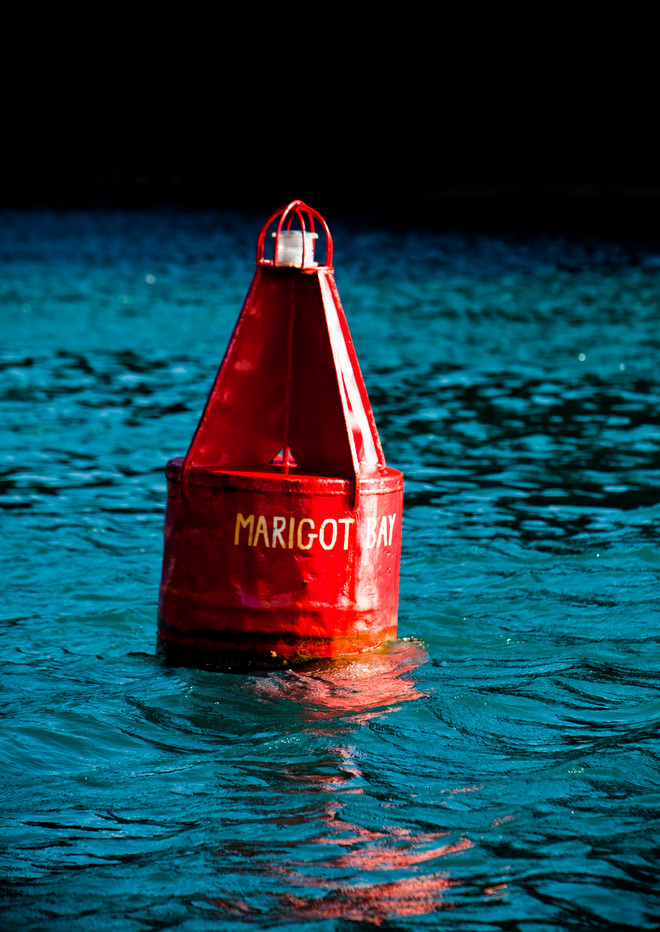 Buoyed in Marigot Bay