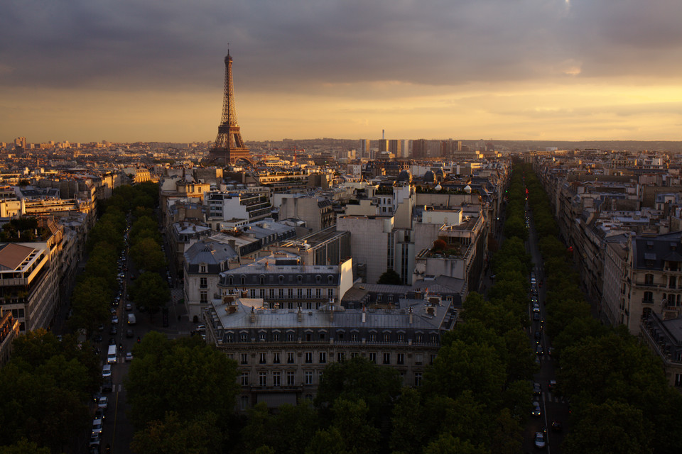 Place de l'Étoile at Sunset